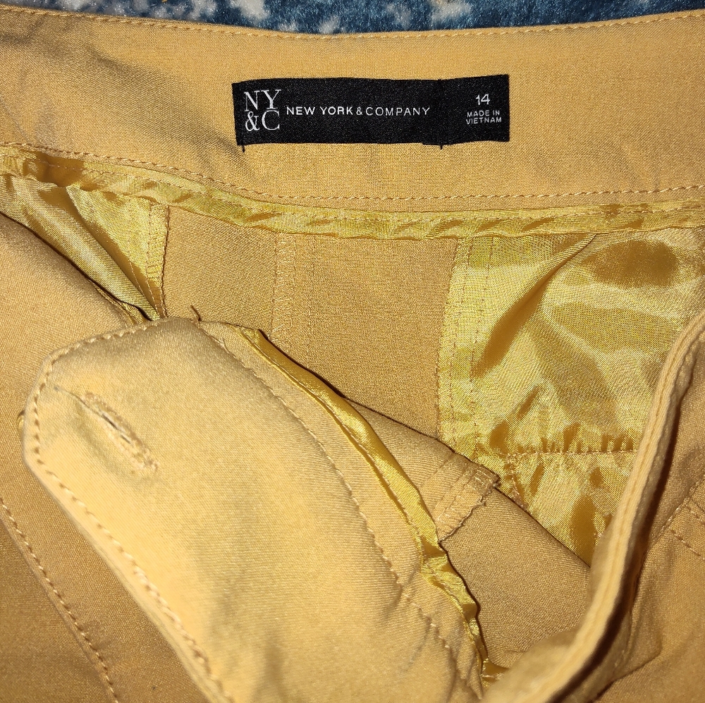 New York & Company Yellow Pants